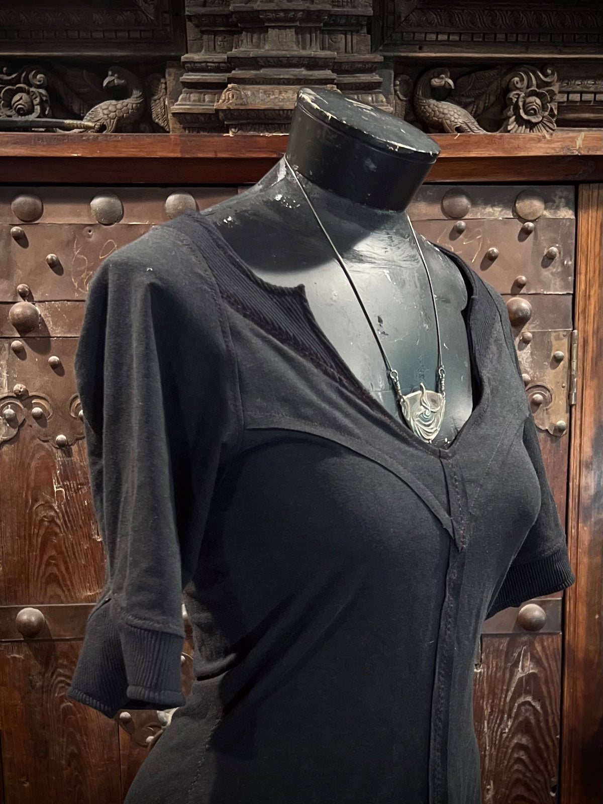 Bat! Tunic in Black