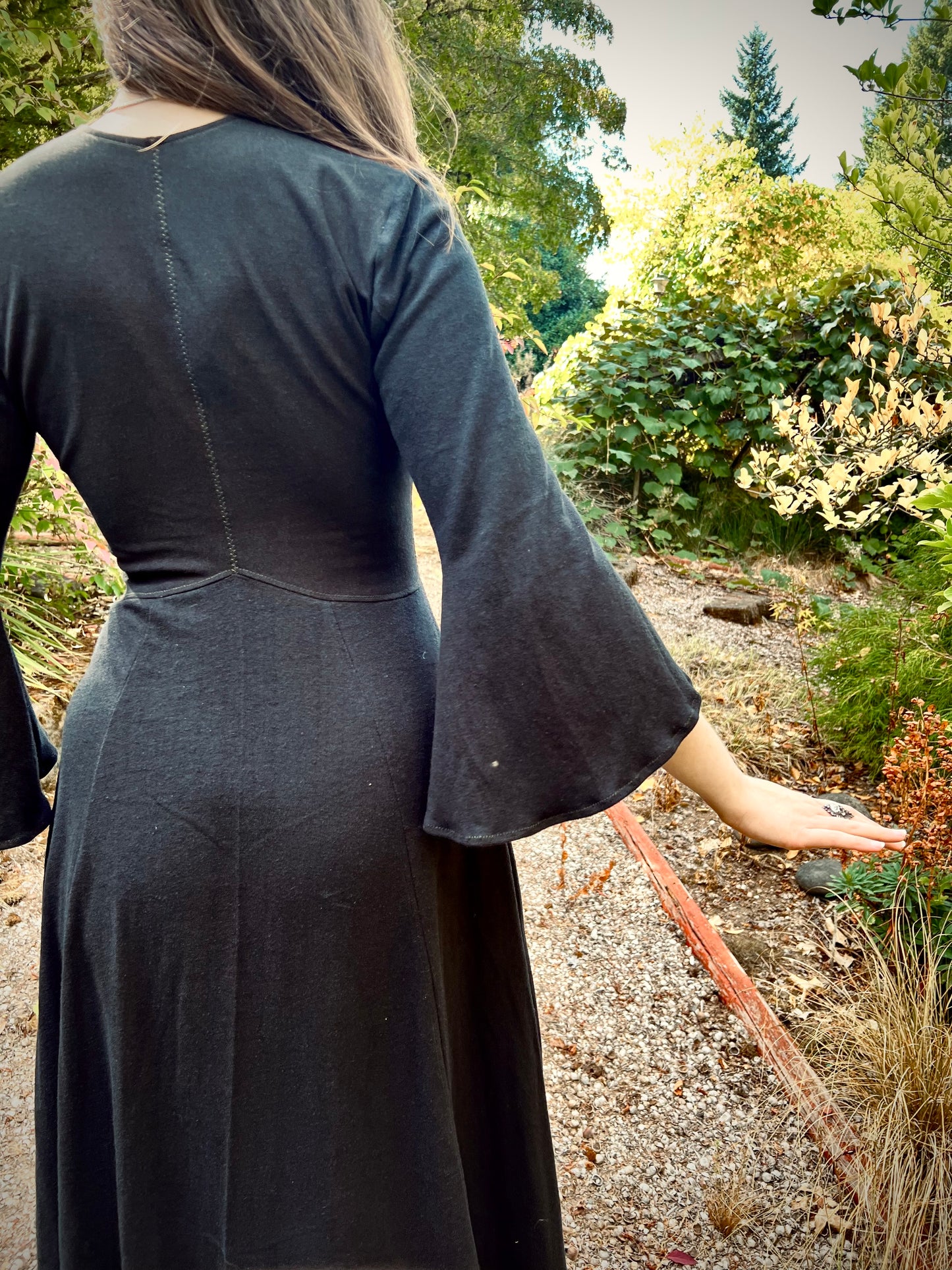 MADE TO ORDER  Queen of Diamonds Dress with Bell Sleeves