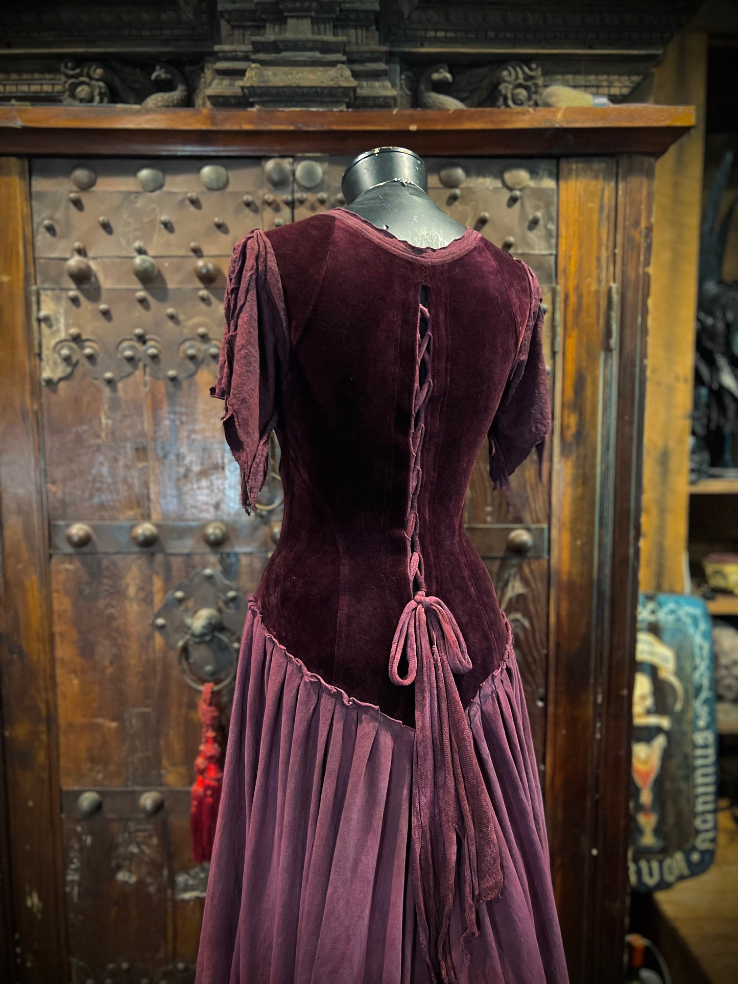 Ruby Princess Velour Lace Up