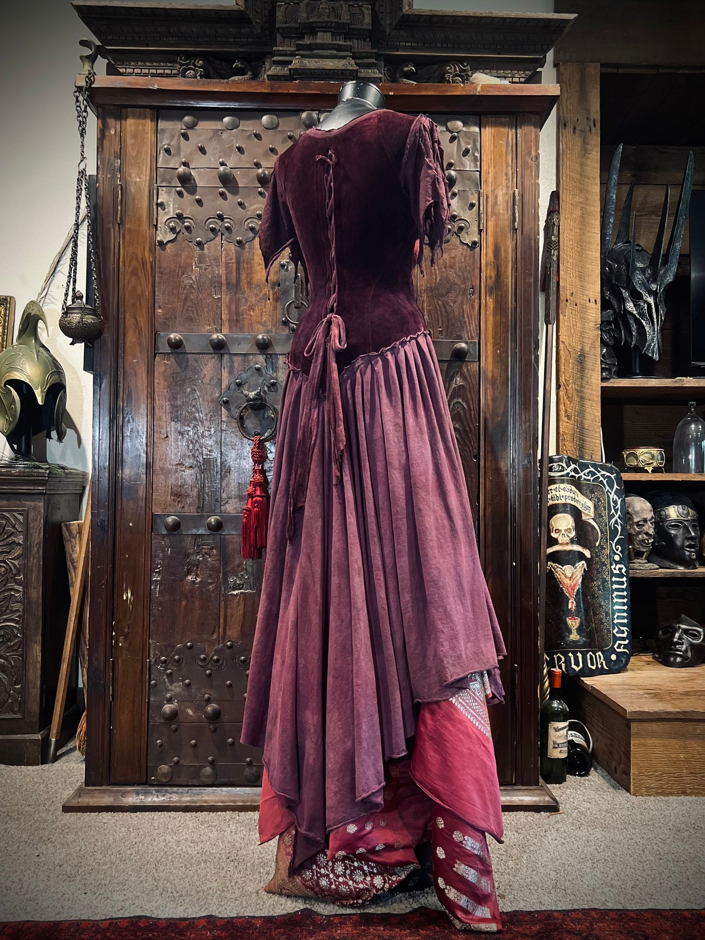 Ruby Princess Velour Lace Up
