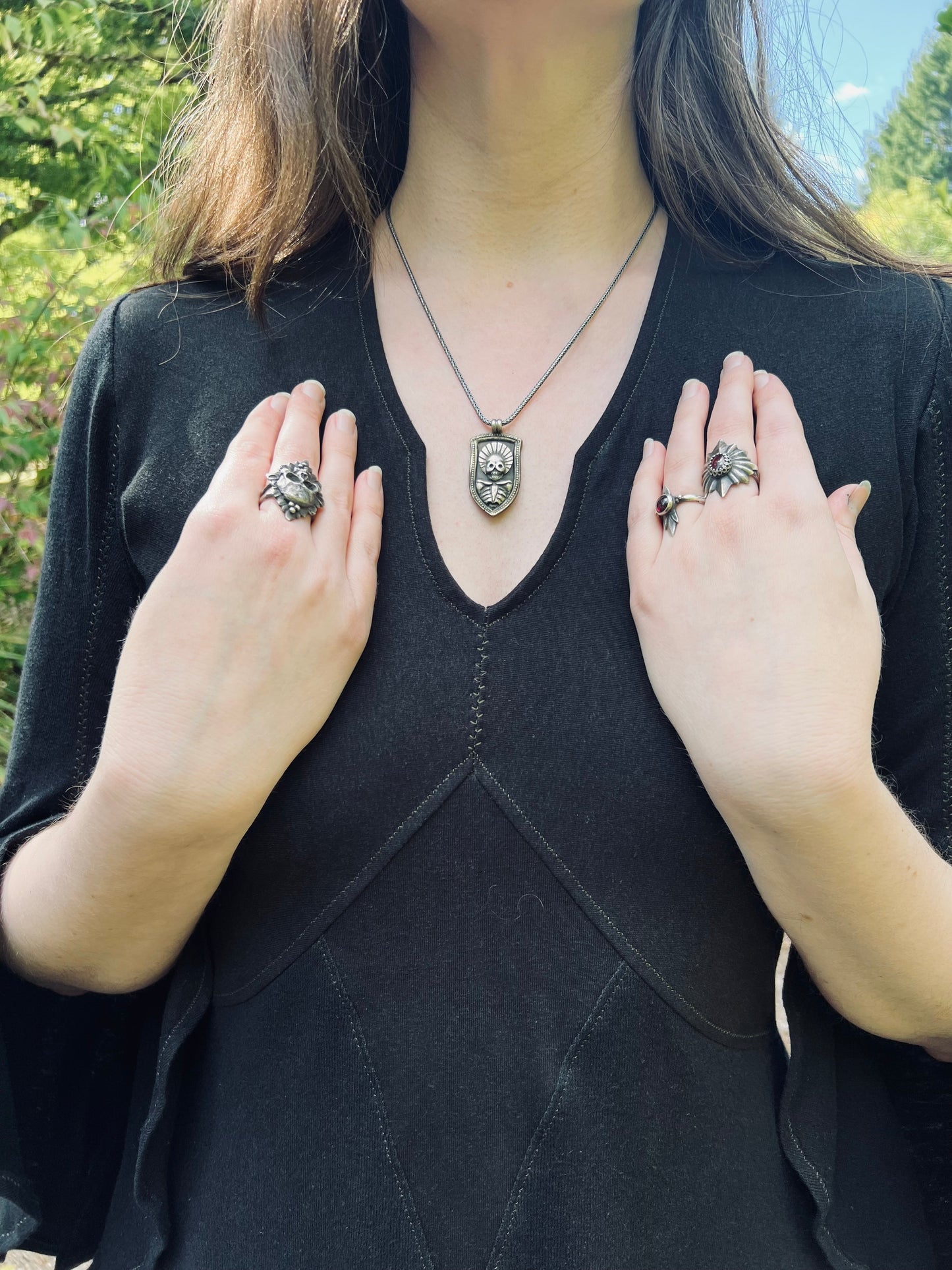 MADE TO ORDER  Queen of Diamonds Dress with Bell Sleeves