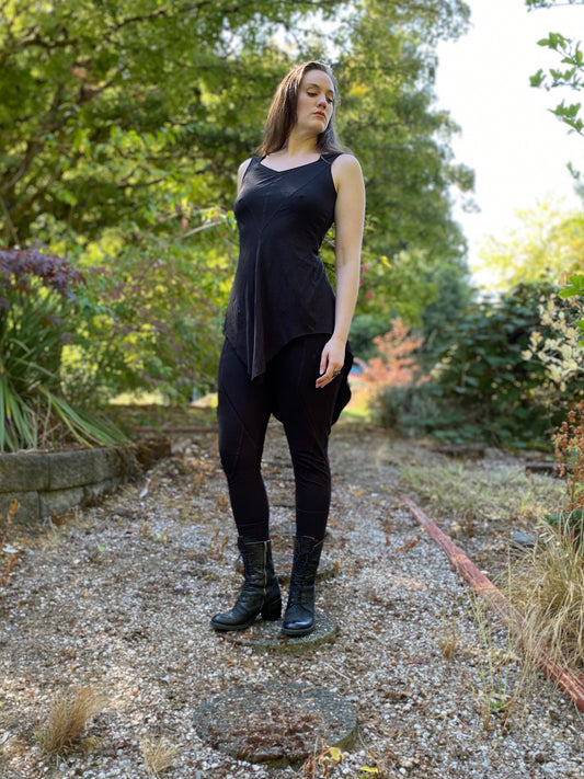 Made To Order Sleeveless Wide Keyhole Neck
