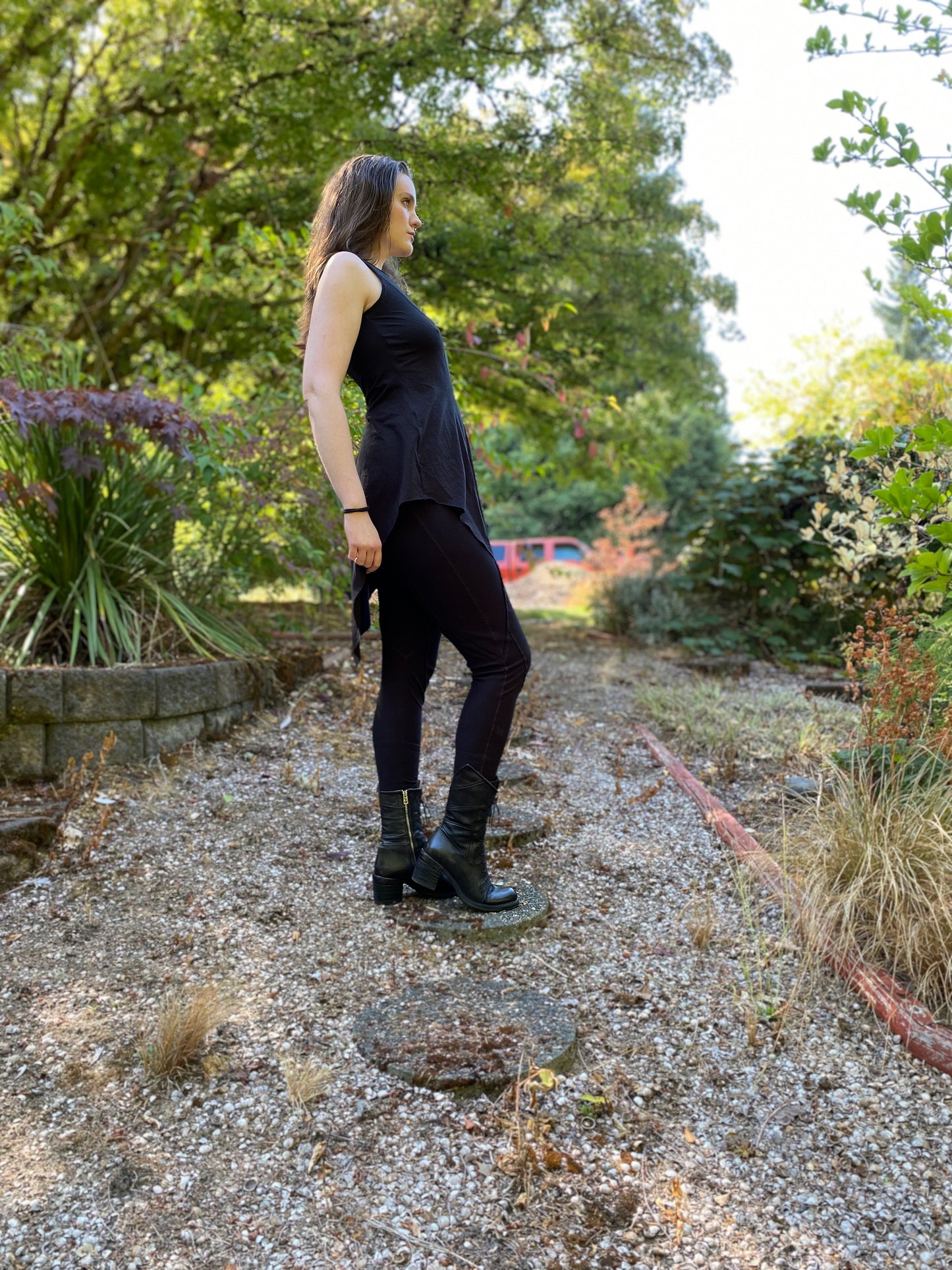 Made To Order Sleeveless Wide Keyhole Neck