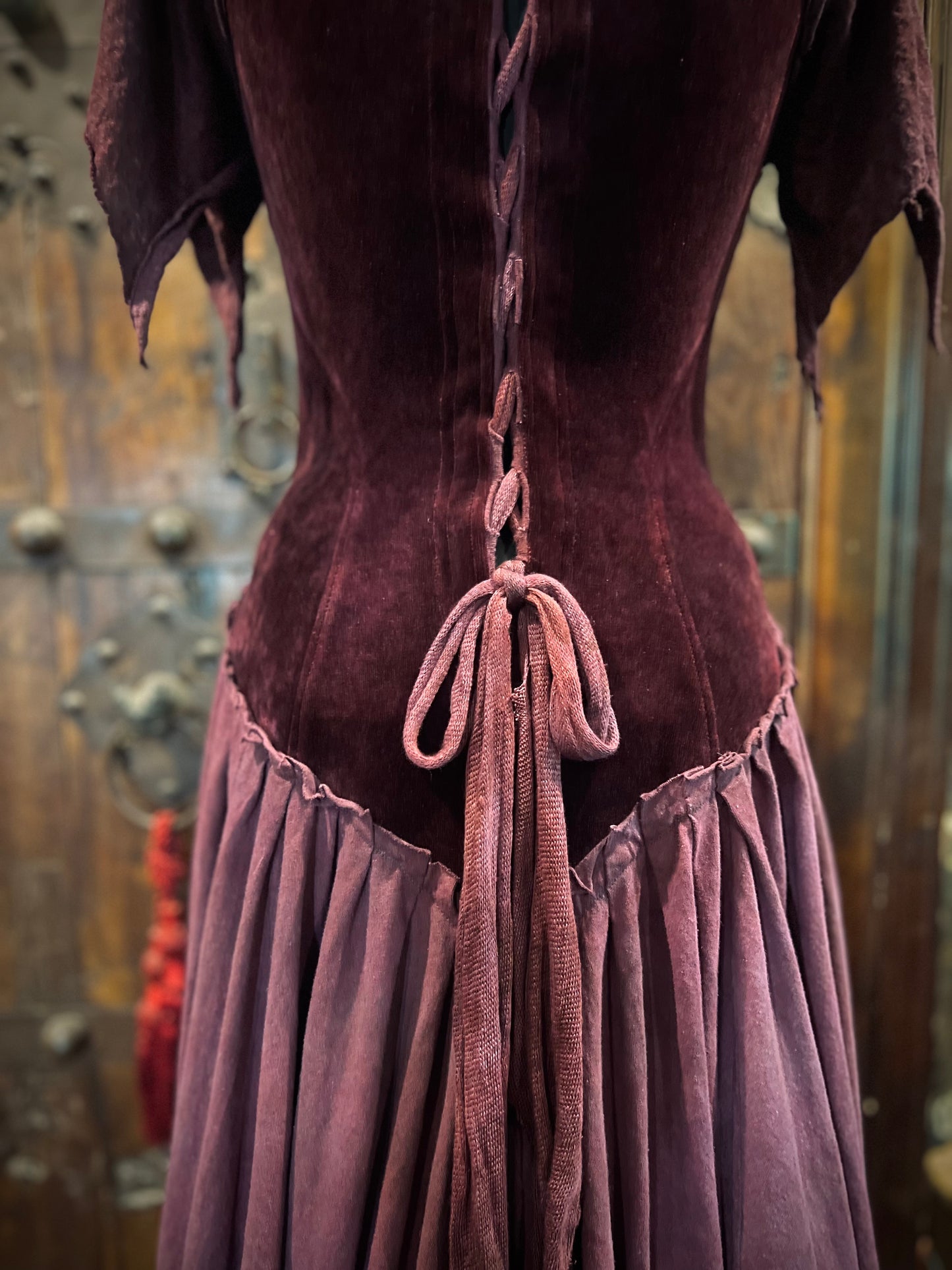 Ruby Princess Velour Lace Up