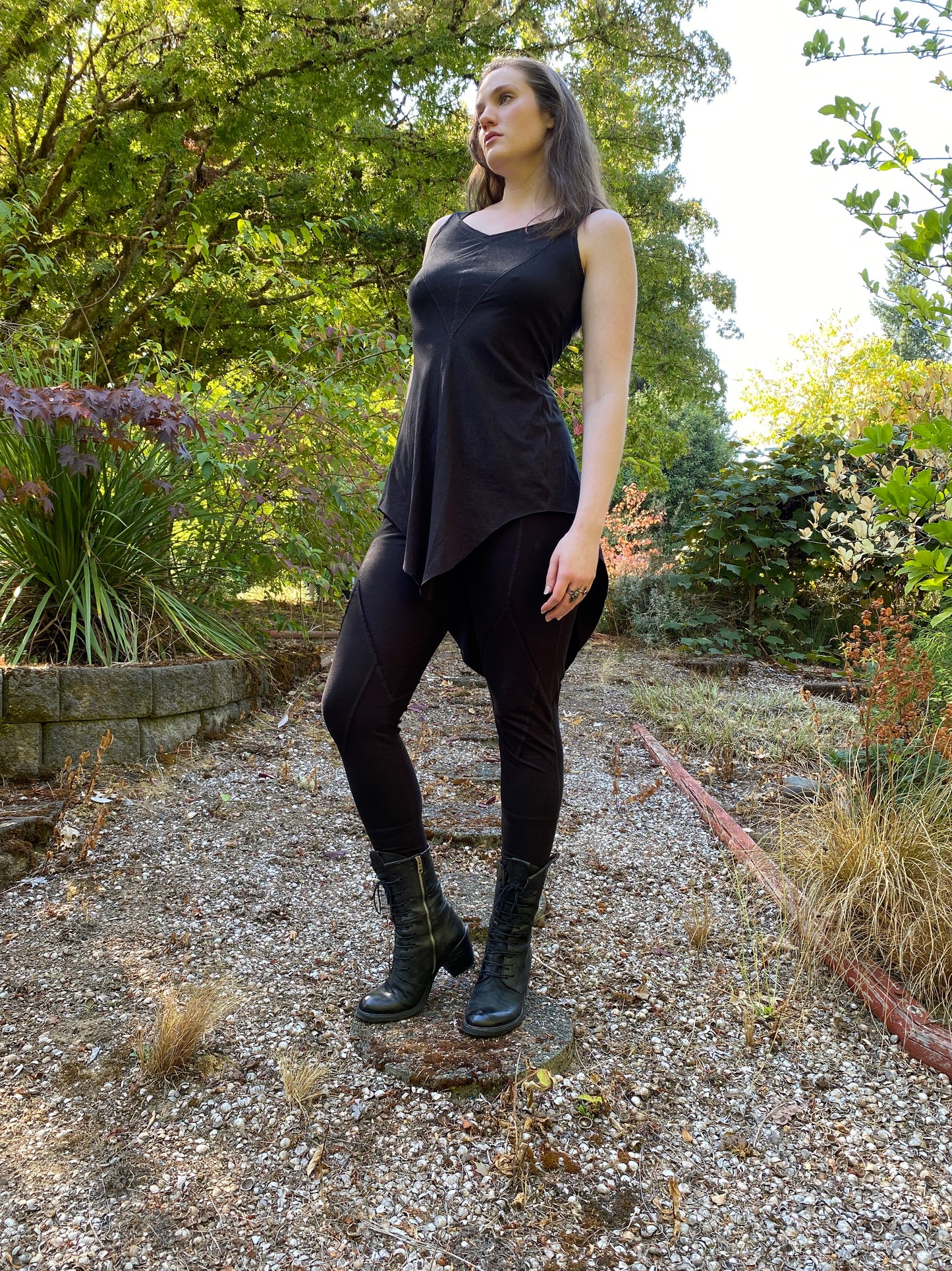 Made To Order Sleeveless Wide Keyhole Neck