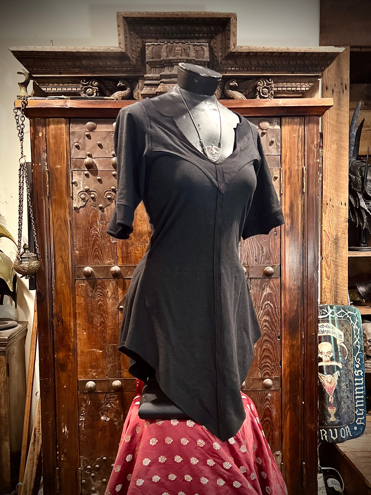 Bat! Tunic in Black