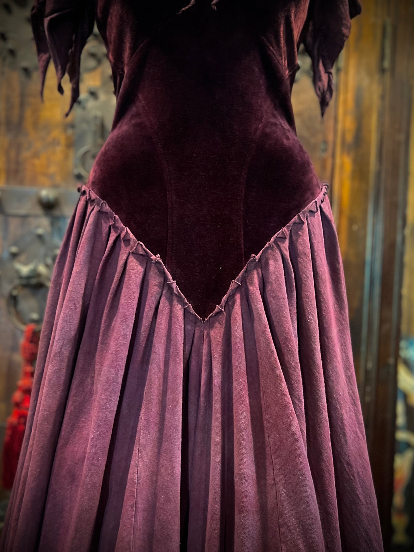 Ruby Princess Velour Lace Up