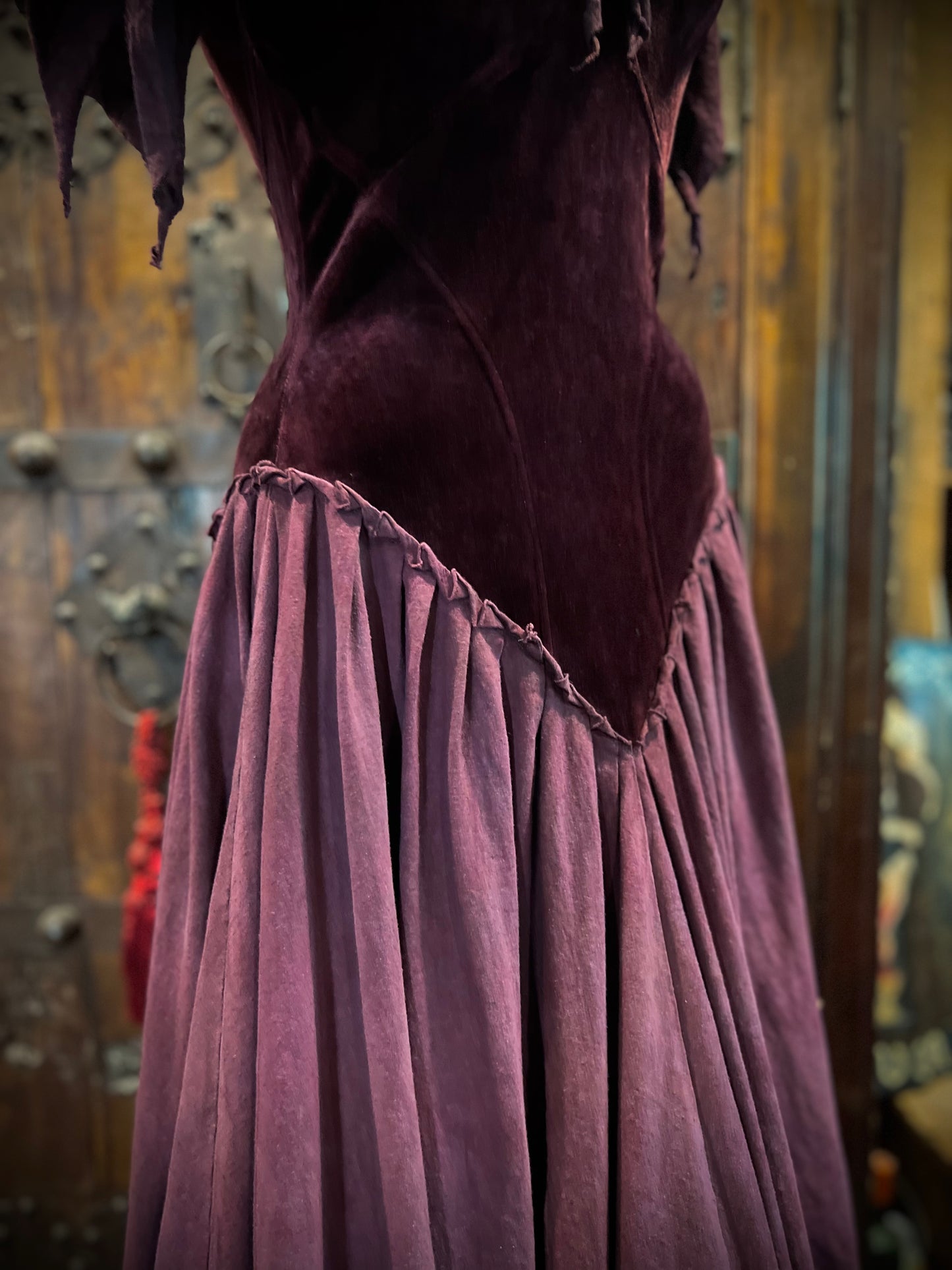Ruby Princess Velour Lace Up