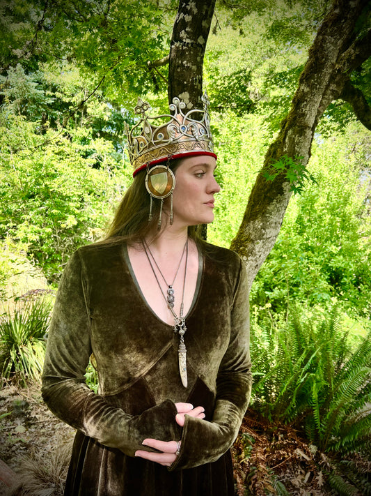 OOAK Queen of Diamonds in Velour