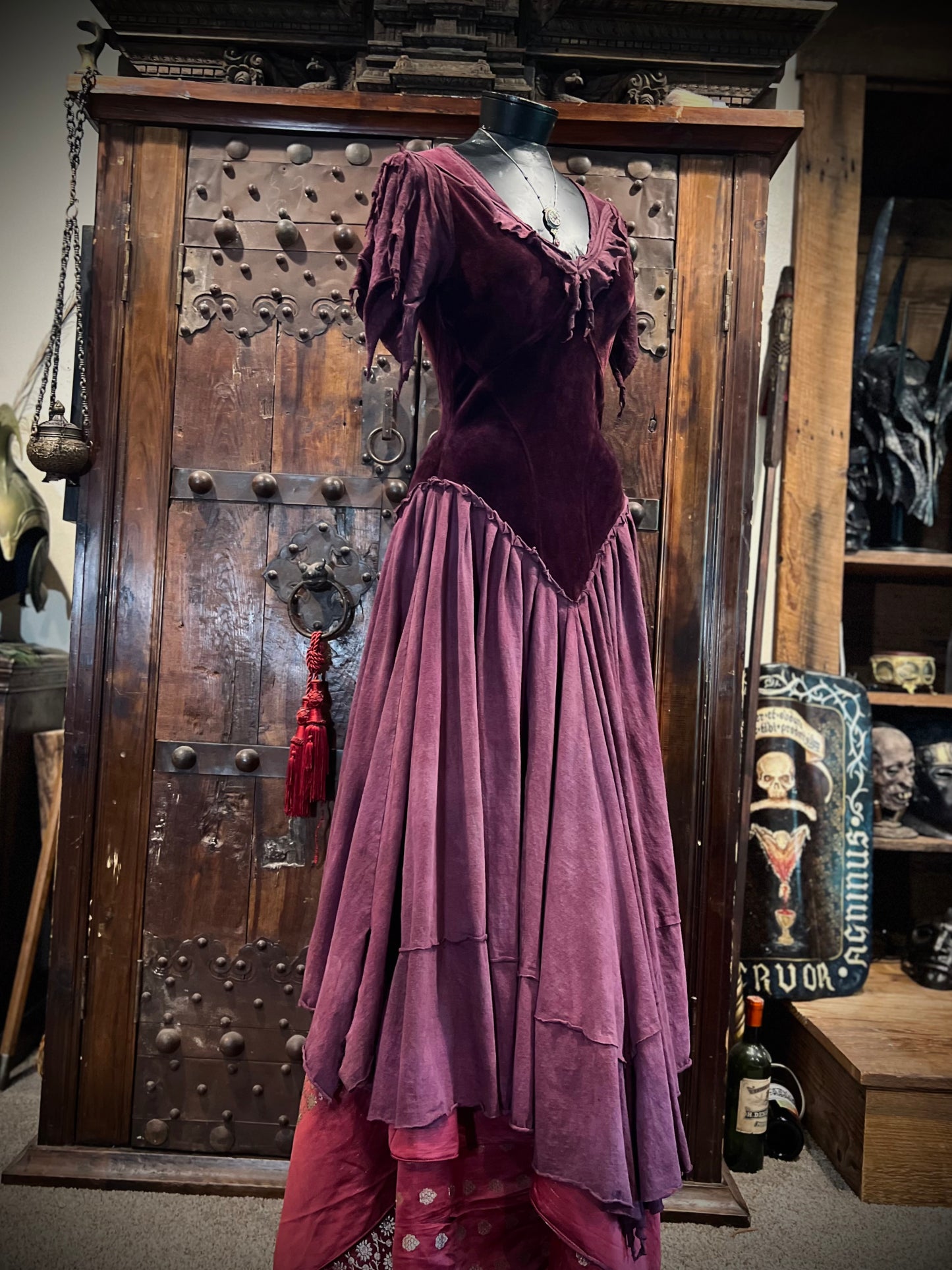 Ruby Princess Velour Lace Up
