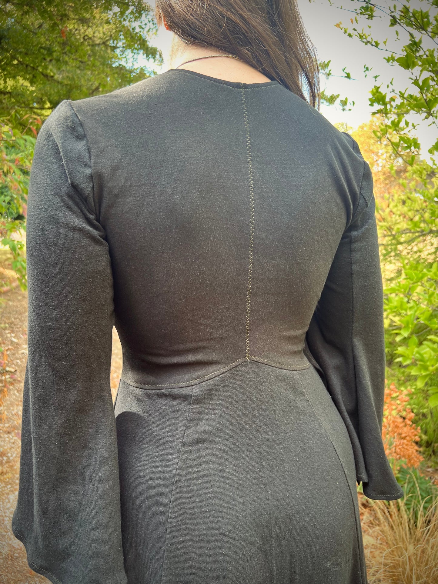 MADE TO ORDER  Queen of Diamonds Dress with Bell Sleeves