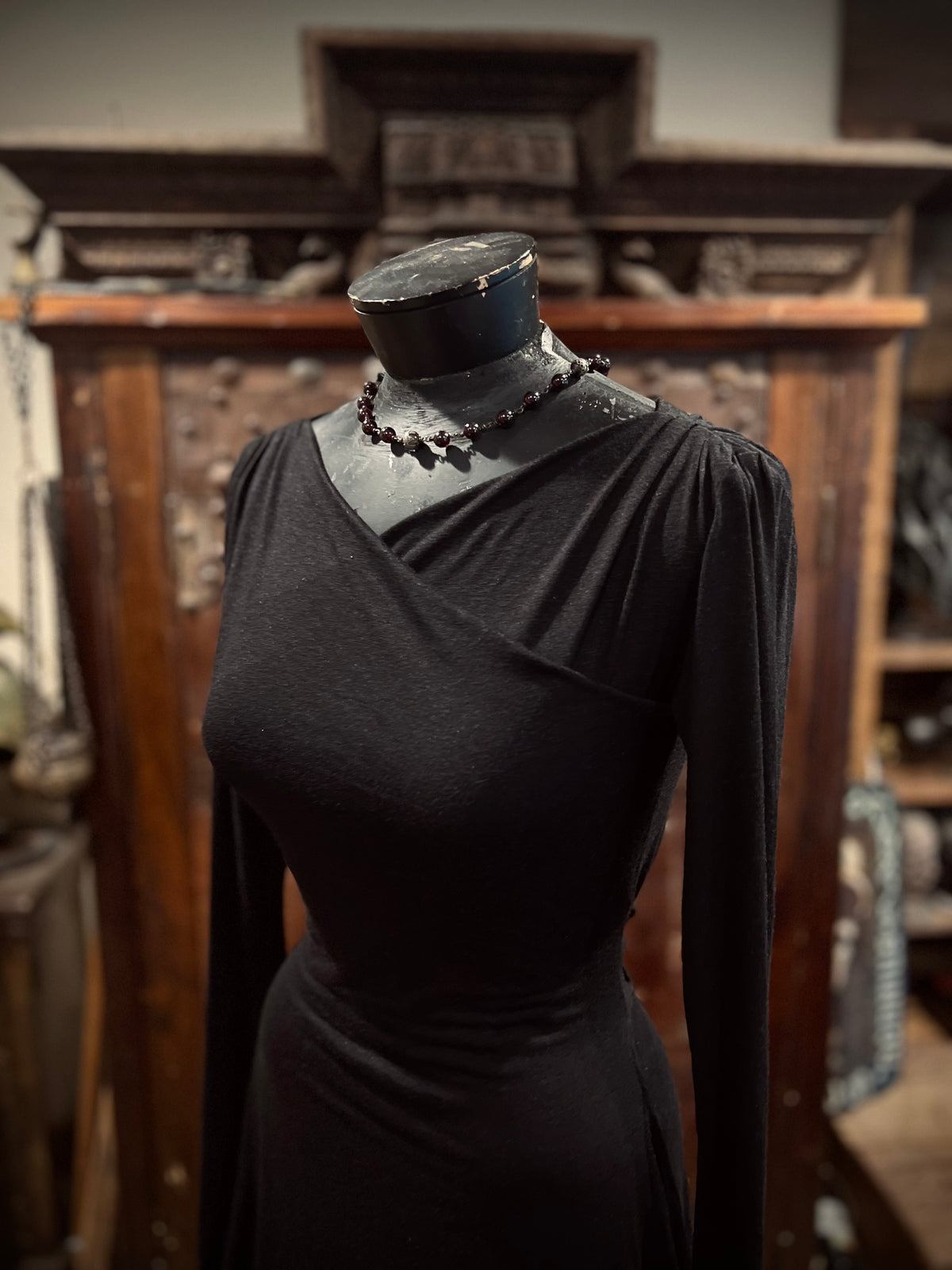 Black lace up River Tunic