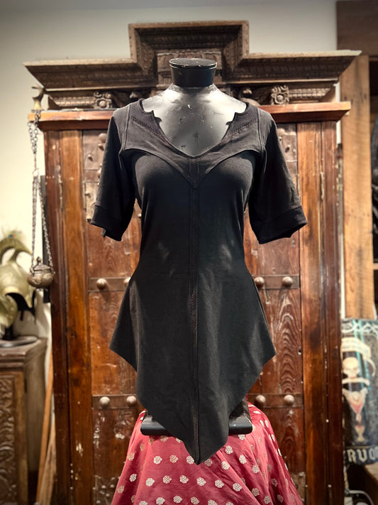 Bat! Tunic in Black