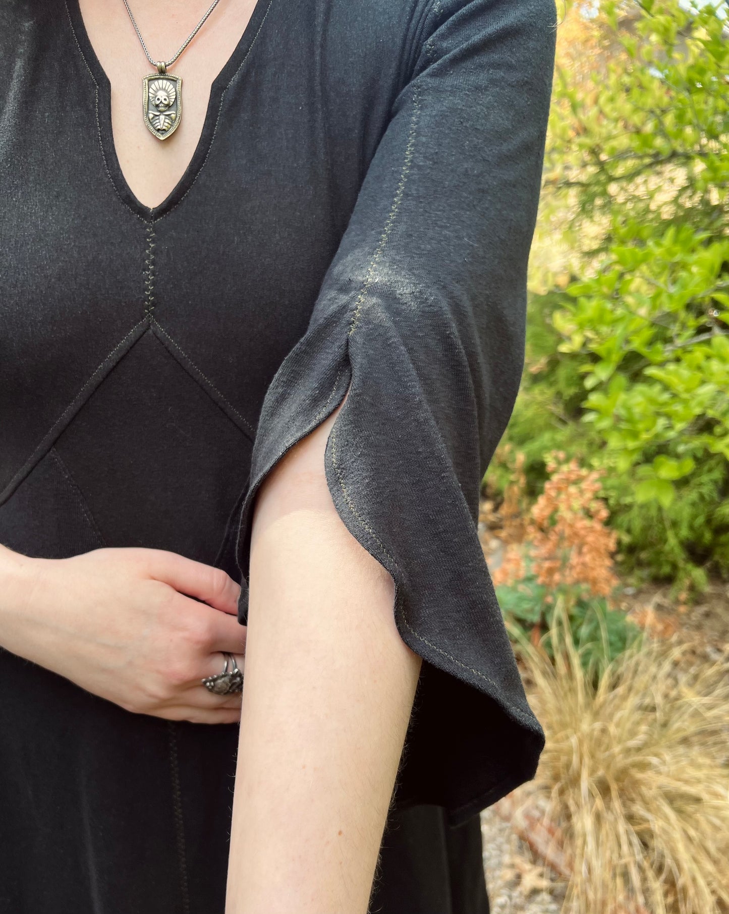 MADE TO ORDER  Queen of Diamonds Dress with Bell Sleeves