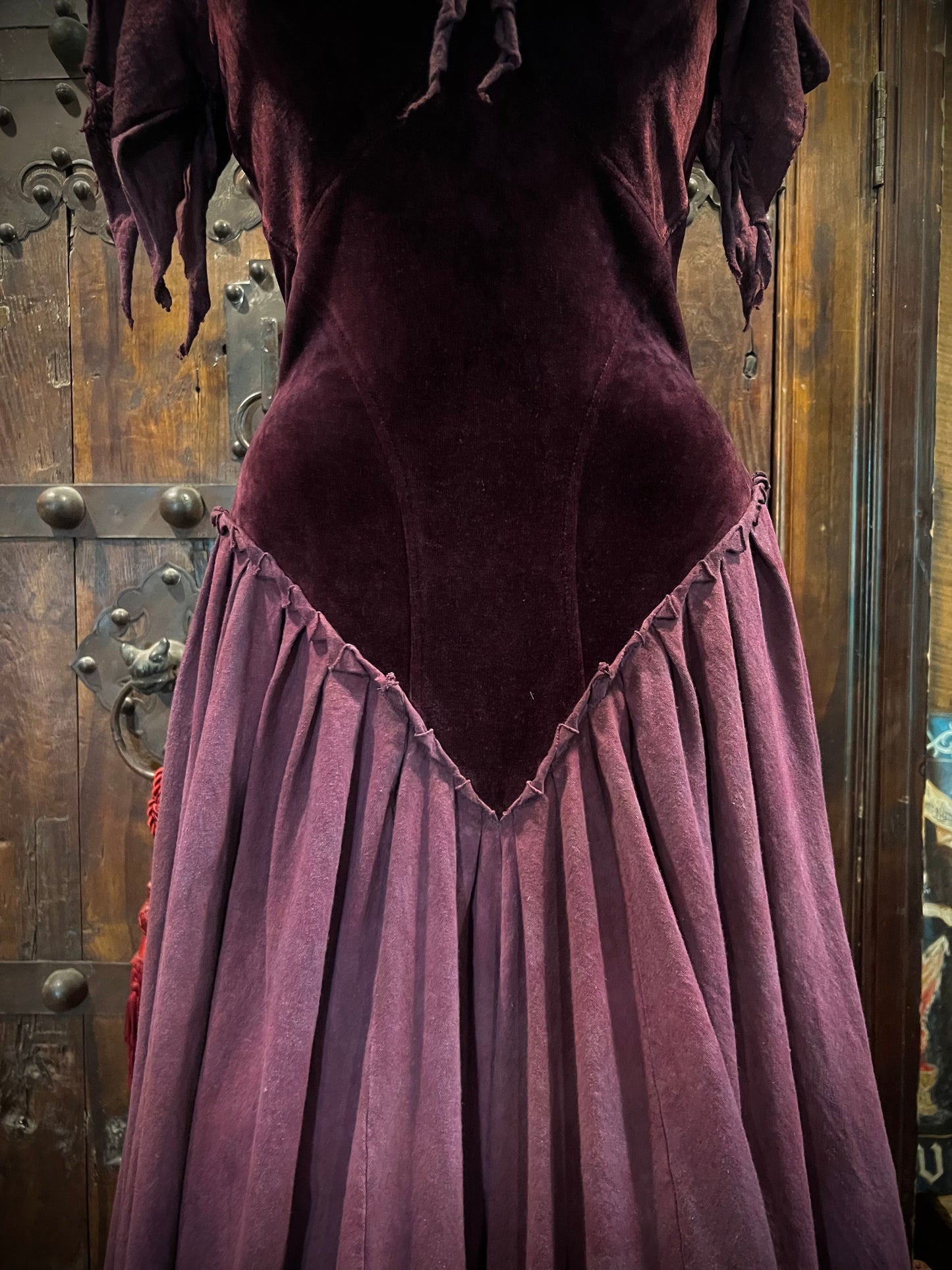 Ruby Princess Velour Lace Up
