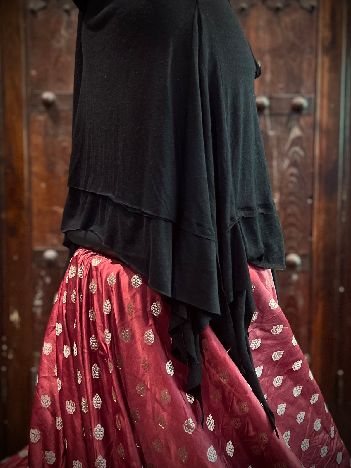 Black lace up River Tunic
