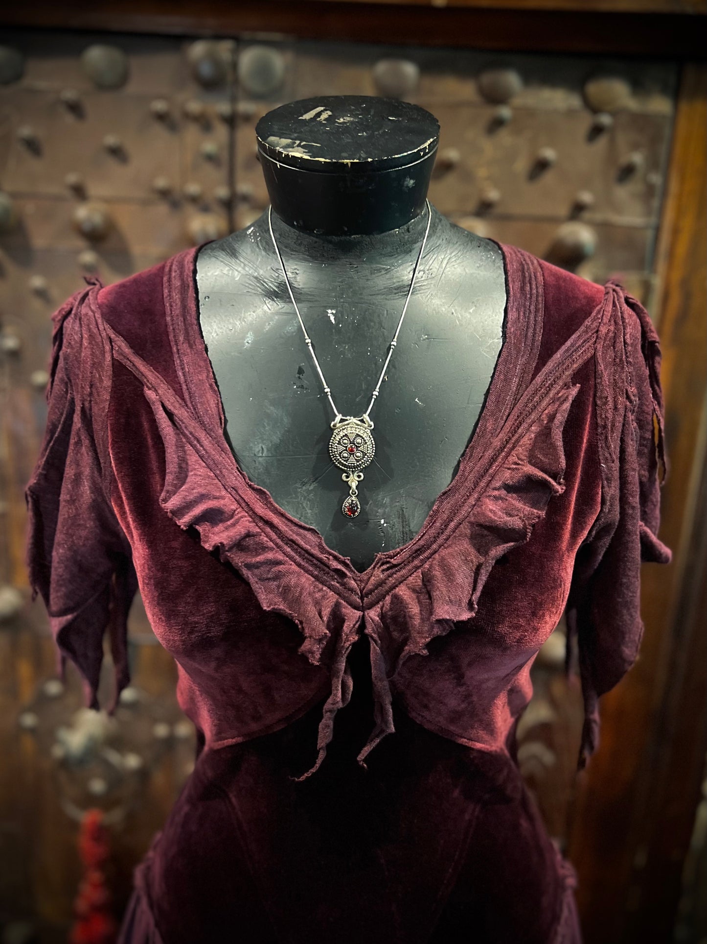 Ruby Princess Velour Lace Up