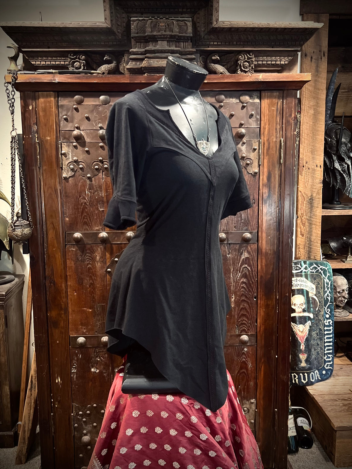 Bat! Tunic in Black
