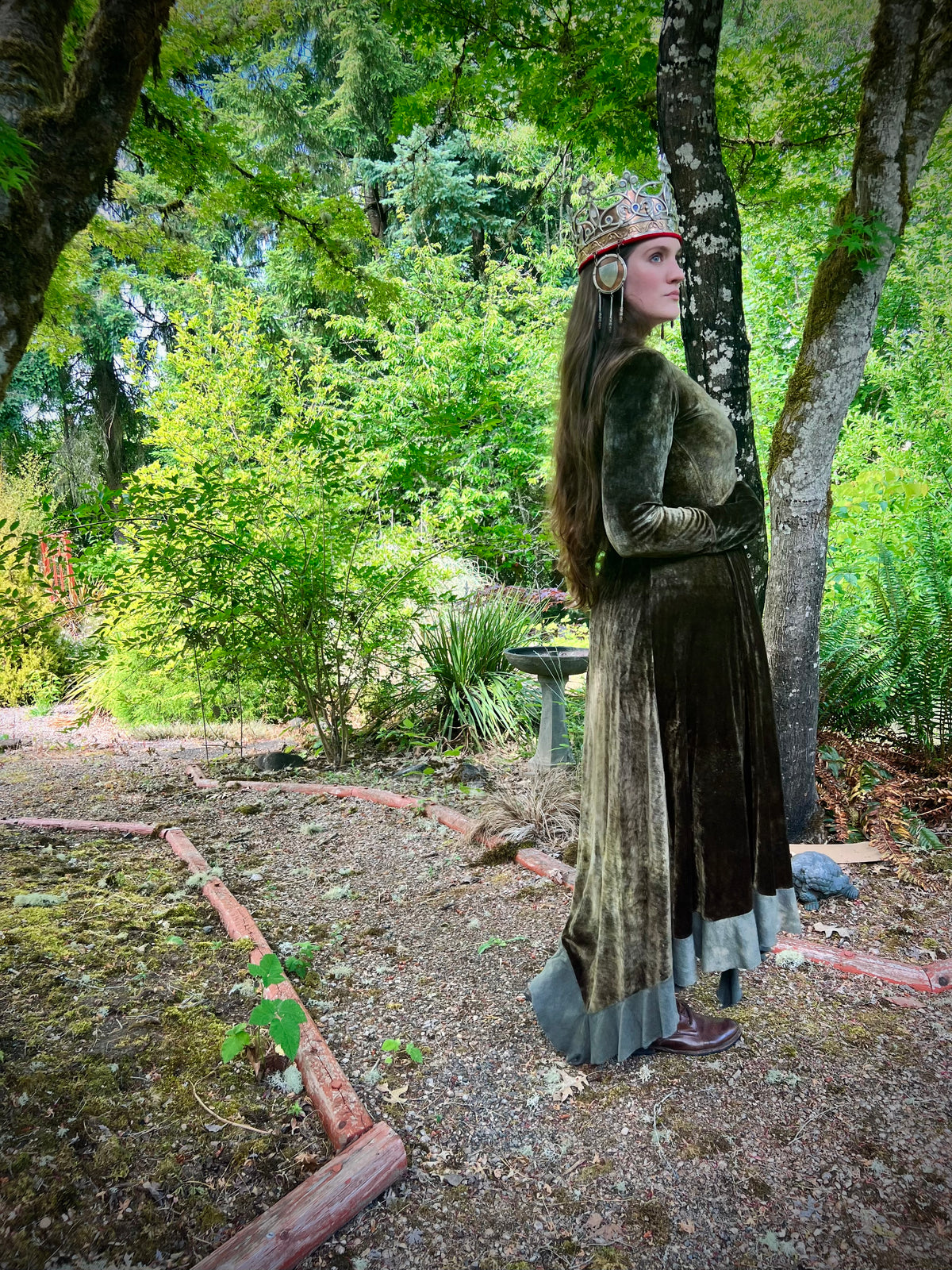 OOAK Queen of Diamonds in Velour