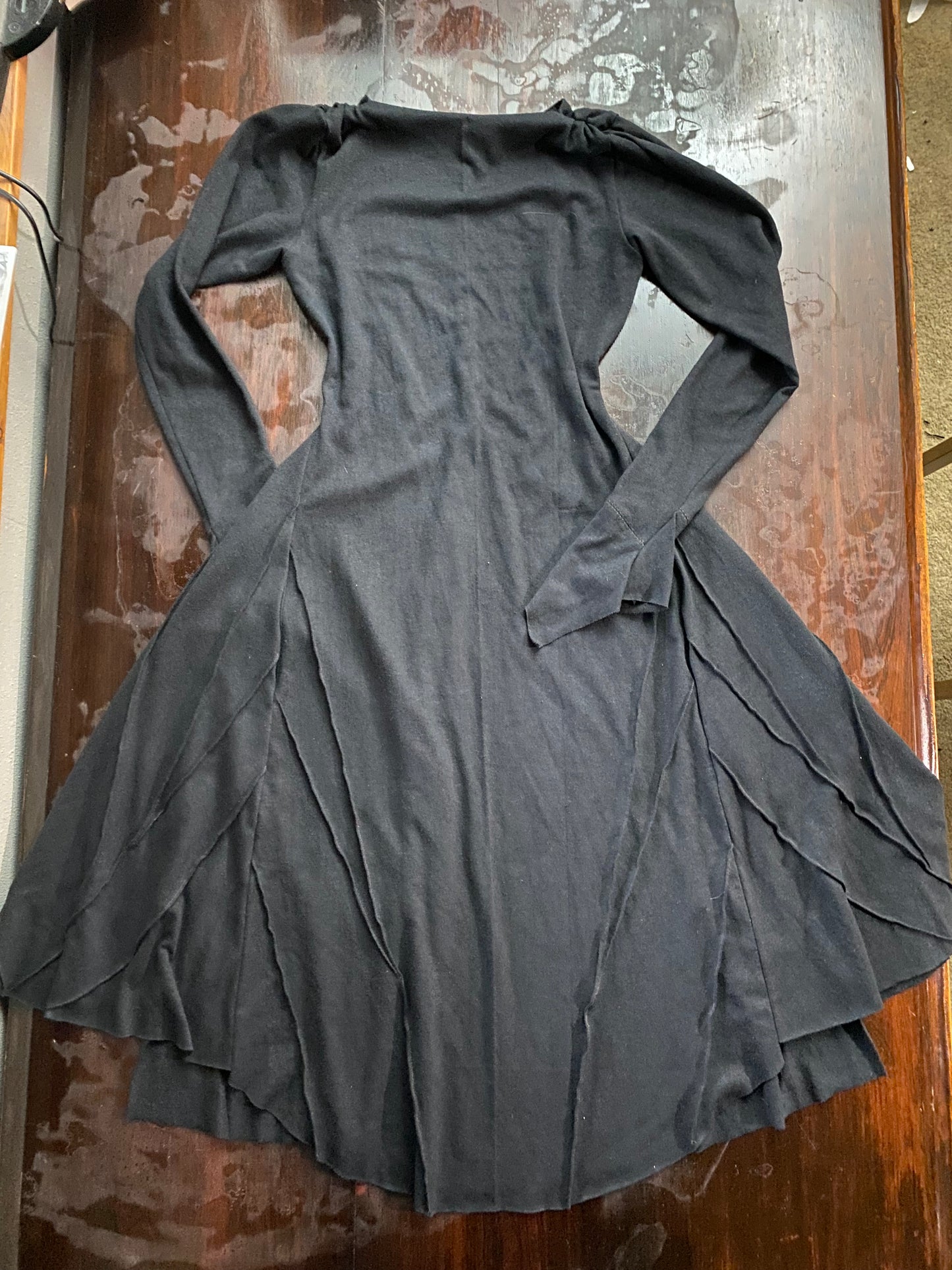 Long Sleeve Selkie Dress in Black