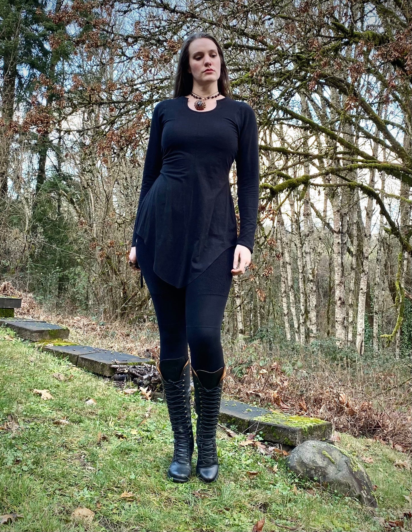 Made To Order Black Skeleton Key Tunic