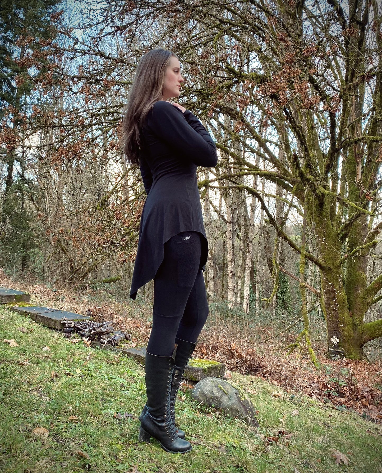 Made To Order Black Skeleton Key Tunic