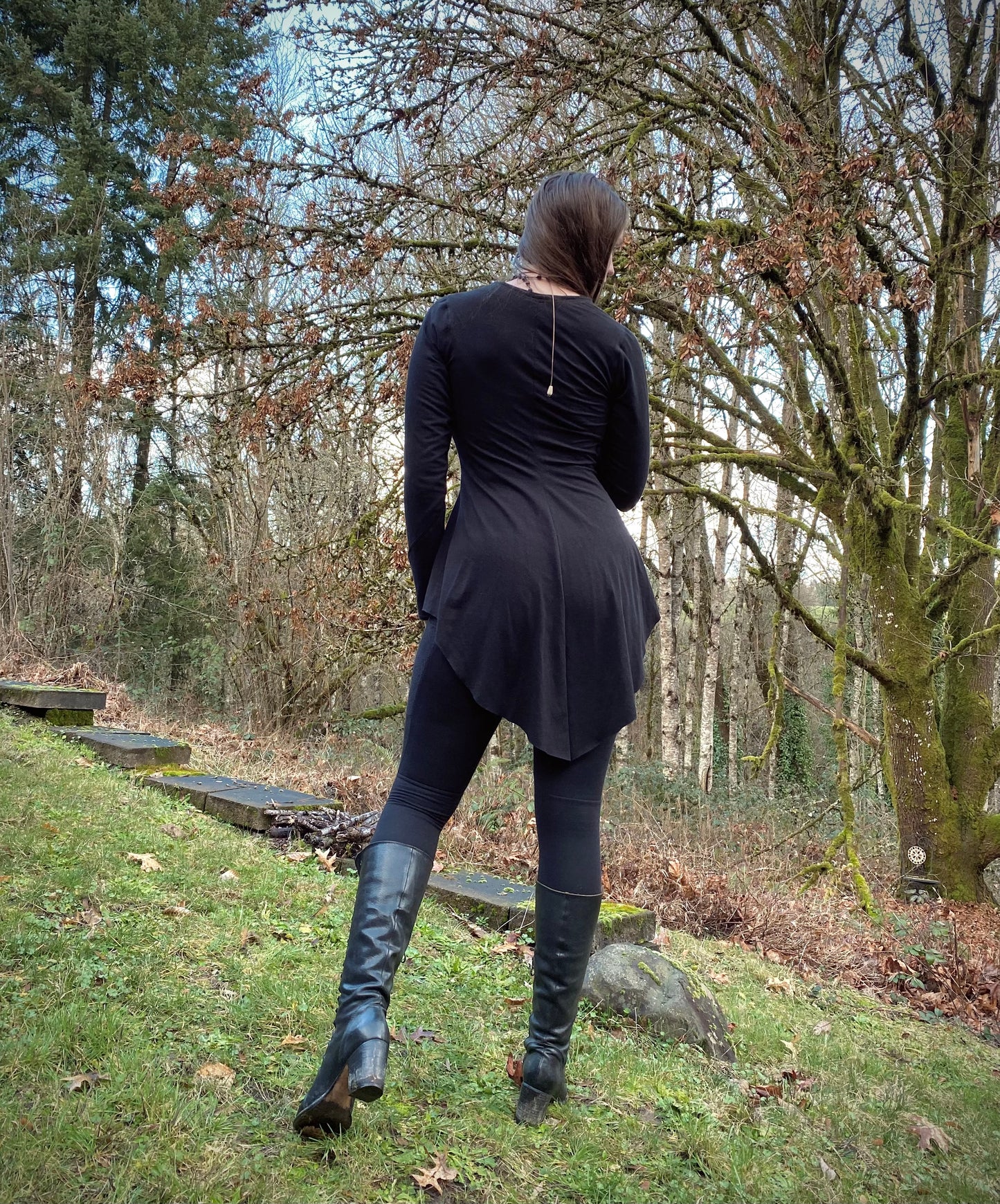 Made To Order Black Skeleton Key Tunic