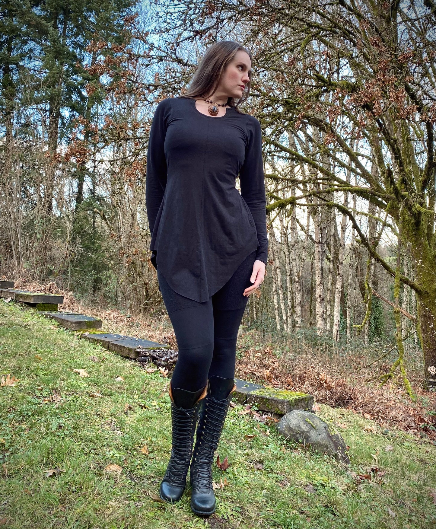 Made To Order Black Skeleton Key Tunic